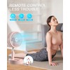 AICase Stand Fan,Folding Portable Telescopic Floor/USB Desk Fan with 10800mAh