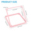 NICENEEDED Cookie Stencil Holder, 4.72x4.72 inch, Pink, Plastic, Cookie Decorating