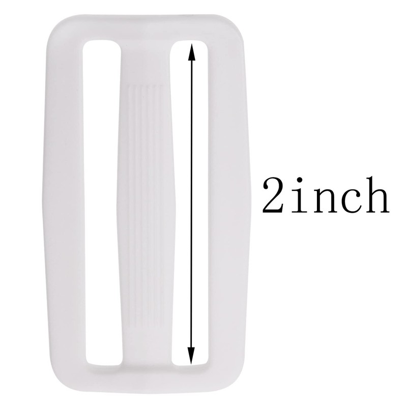 Shapenty Plastic Tri-glide Slides Button Fasteners Adjustable Webbing Triglides Slider