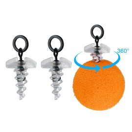 20 pieces carp fishing 360 bait screw boilie screw with rolling swivel terminal tackle