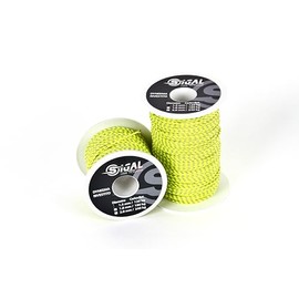 Sigalsub - Beschichtet Dyneema, Sk75, Rolle 50 m, weiße schwarze Einsätze, Ø 1,5 mm (gelbe graue Einsätze)