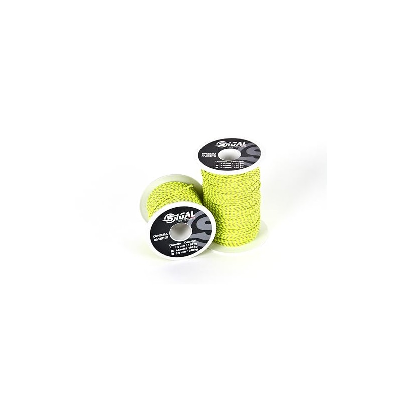 Sigalsub - Beschichtet Dyneema, Sk75, Rolle 50 m, weiße schwarze
