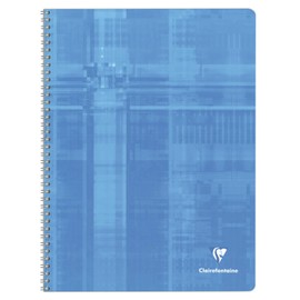 Clairefontaine 8351C Spiral Notebook DIN A4+ 24 x 32 cm, 90 Sheets 90 g, French Ruling, Assorted Colours, Pack of 1