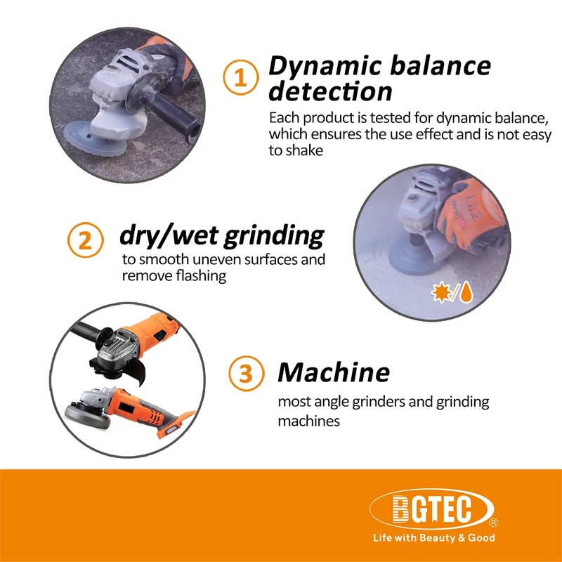Diamond Cup Surface Grinding Wheel,BGTEC 100MM Turbo Row Concrete Diamond