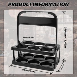 AFAIK 2 Pack Foldable and Portable Bottle Holder for 6 Bottles (Pack of 2)