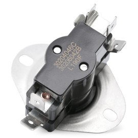 Dusledel 626458R L190F Limit Control Switch Replacement for Nordyne Furnace Air Handler and Heater with 2 Pole, Replace 64TX11 208487 626458 D2341