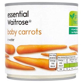 Essential Waitrose Baby Carrots 400g