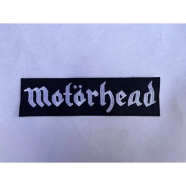 Unbranded Motorhead Patch 10” inch Embroidered Metal back patch White & Black