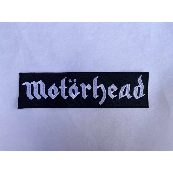 Unbranded Motorhead Patch 10” inch Embroidered Metal back patch White