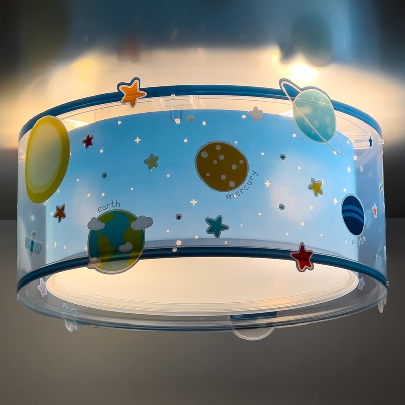 Dalber Ceiling Light Children's Room, Ceiling Light for Children, Planets
