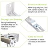 UFURMATE Vertical Blind Bracket, 6 Pcs 4.2 Inch Length Metal