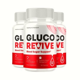 gluco Revive 3-Pack Gluco Revive Blood Support Supplement GlucoRevive Pills - 180 Capsules