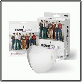 Clearance BTS Breathe Together Standard Color Mask Bird Beak Type Pink (10 Count) + N95 Large (10 Count) 20ea