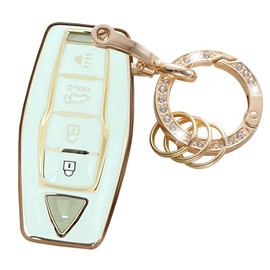 Kepdul for Mitsubishi Key Fob Cover Key Protective Holder Fit for 2023 2022 2021 Mitsubishi Outlander Smart Keys Shell (White)