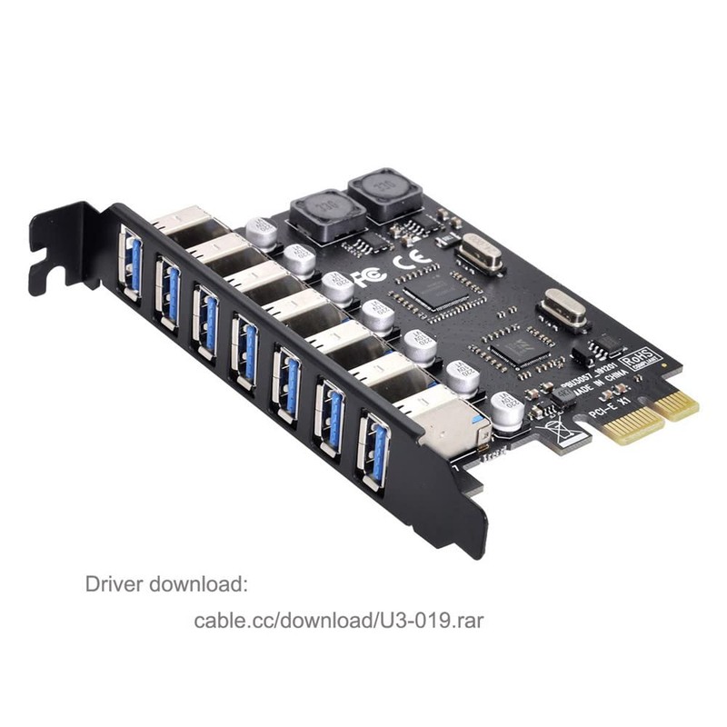 Xiwai - Adaptador de tarjeta de expansión PCI-E a USB