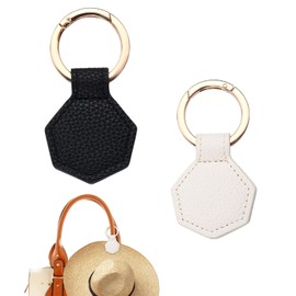 2PCS Magnetic Hat Clips for Travel, Magnetic Hat Clip for Bag Leather Bag Hat Holder Clip for Hanging Hats on The Handbag Luggage Tote Bag Will Not Leave Marks (Black, White)