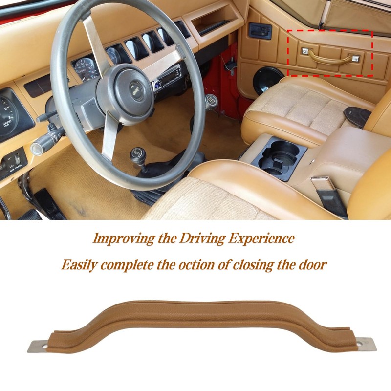 FCBJX Interior Door Handle Pull Strap for Jeep Wrangler YJ
