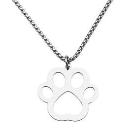 Cat Dog Paw Necklace for Women Men Cat Dog Lovers Necklaces Gifts for Pet Owners Lovely Animal Paw Print Choker Necklace Chritmas Birthday Gift Gifts for Friends Sisters Mom Daughter