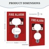WMHUSU Decorative Outlet Covers Red Fire Alarm Print Novelty 1