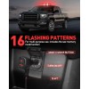 406D Rooftop Emergency Strobe Light Bar 102 LED Red White