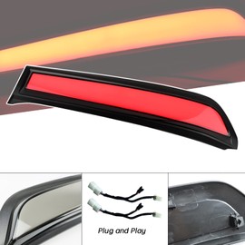 GEEGEETOP Red LED Rear Trunk Pillar Tail Light Column Brake Turn Signal Light Replacement Compatible with Toyota 4Runner 2014-2022 Limited TRD OFF Sport Plug and Play (Tail Light Column)