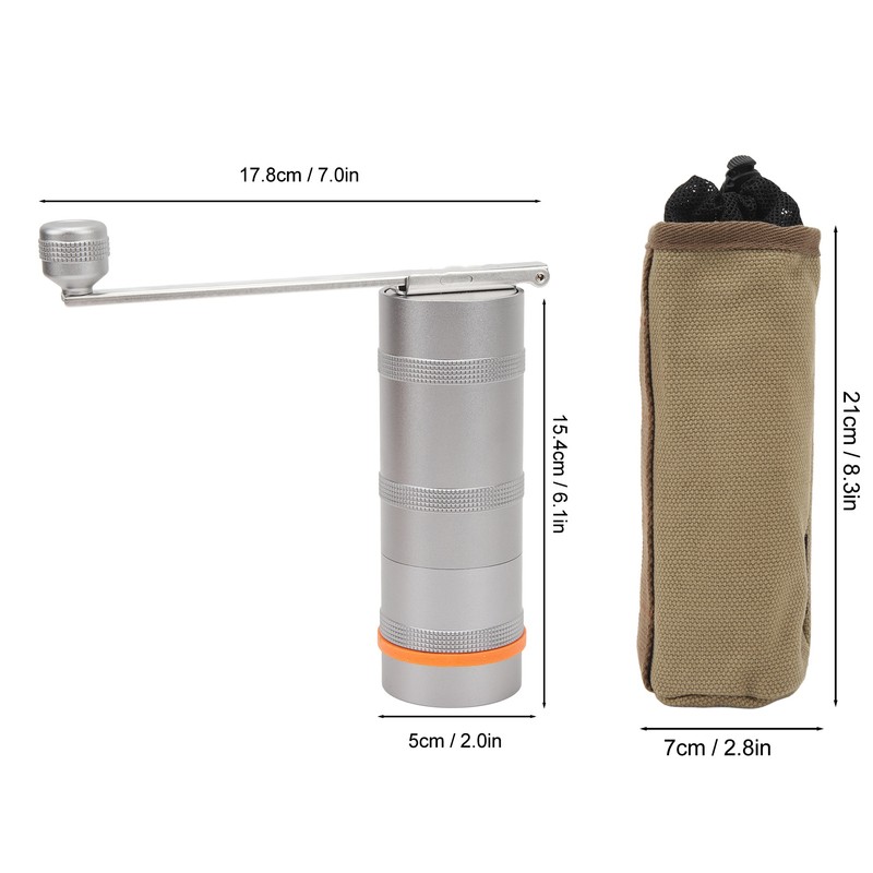 Manual Coffee Grinder with Stainless Steel Core Outdoor Camping Hand