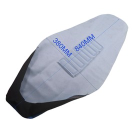 Motorcycle Universal Seat Cover non-slip thick 3D particles suitable Rubber Striped Grip Gripper Soft For CRF WR WRF RMZ YZF SXF EXC EXC XC SX CR KLX 250 Dirt Pit Bike Motocross (Orange) (Blue)