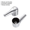 sourcing map Faucet Lever Handle,4Pcs 71 x 35mm Alloy Basin