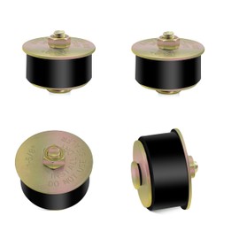 Daptemn 1-5/8" Rubber Expansion Freeze Plugs, 4PCS Automotive Engine Expandable Freeze Rubber Plugs Fit Hole: 1-5/8" to 1-3/4”(41mm - 44mm)