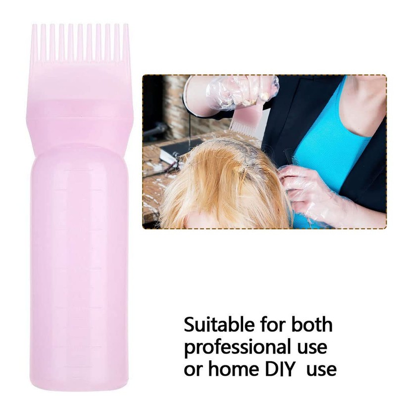 Norhogo 2 Pieces Hair Dye Brush Bottle Root Comb Applicator