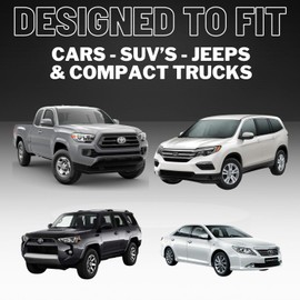 Pittman Outdoors AirBedz Inflatable PVC Rear Seat Air Mattress, Black - Mid-Size Fits Jeeps, Car, SUV’s & Mid-Size Trucks, Comes with Portable DC Air Pump