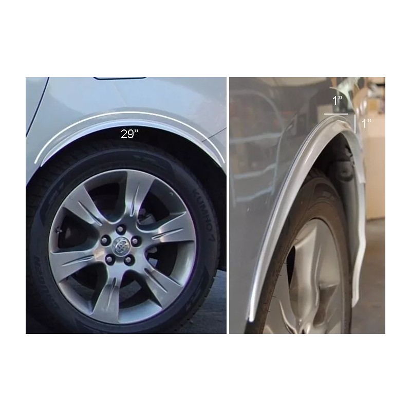 Unbranded 2 Pair Black Flexible 1" Arch Wide Body Fender