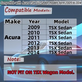 STSEV01 Rear Trunk Spoiler Wing for Acura TSX 2009-2014 CU2 Accessories