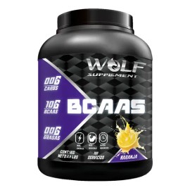 Aminoácidos Bcaas Pre Entreno 1 Kg Wolf 100 Servicios Sabor Naranja                                                                                   