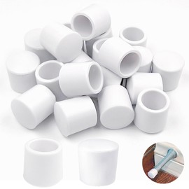 20 PCS Door Stop Caps, Door Stop Bumper Tips, Door Stopper Tips Caps, 0.39 Inch Door Stopper Replacement Rubber Tips, Door Stoppers Rubber Tip, Door Stop Caps for Door Wall Protection