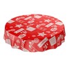 ANRO Oilcloth Tablecloth Oilcloth Washable Tablecloth Christmas Mood Red 120