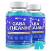 Sugar-Free L-Theanine Gummies, L Theanine Supplement with GABA, 5-HTP, Ashwagandha,