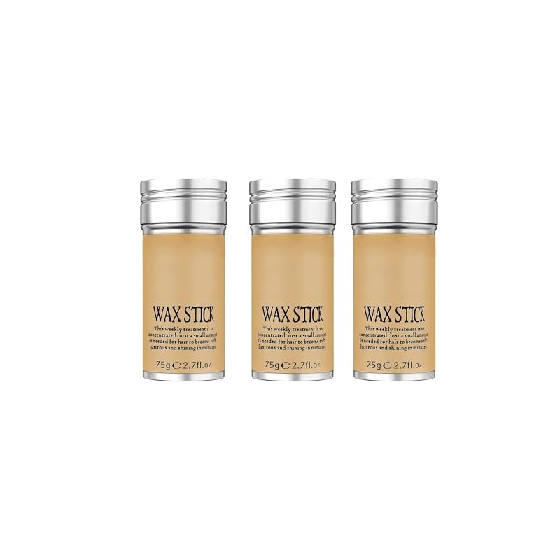3 Barra de Cera Para Peinar El Cabello, 75g, Control