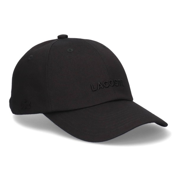 Lacoste All Black Logo Cap, Tone On Tone, Adjustable Size