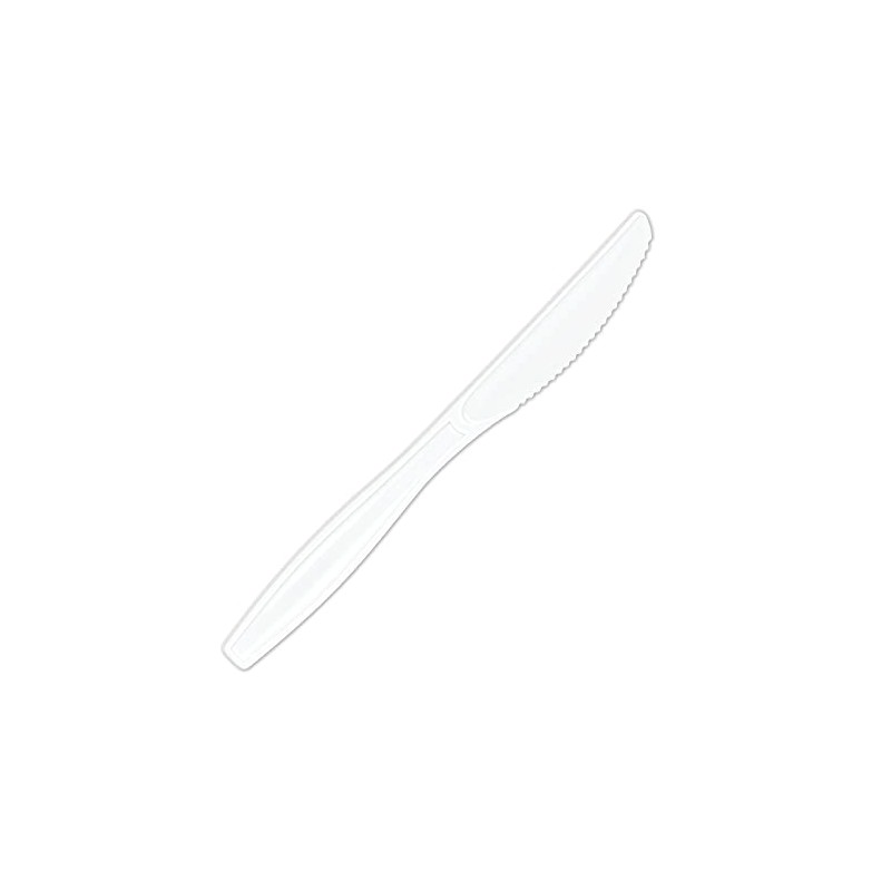 Highmark Full-Sized Plastic Knives, White, Box Of 1000, 3585490690
