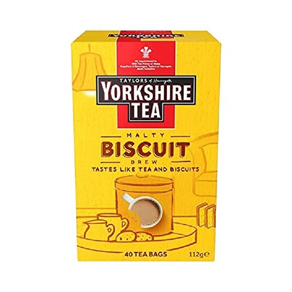 Taylors of Harrogate Biscuit Brew Yorkshire 40 Tea Bags, 112 g