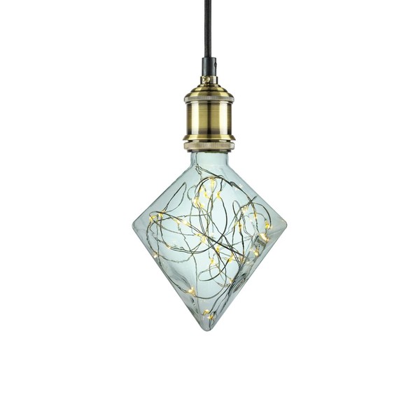 Sunlite 81196-SU LED Decorative String Light Bulb Diamond Shaped Lightbulb, 1 Pack, Warm White
