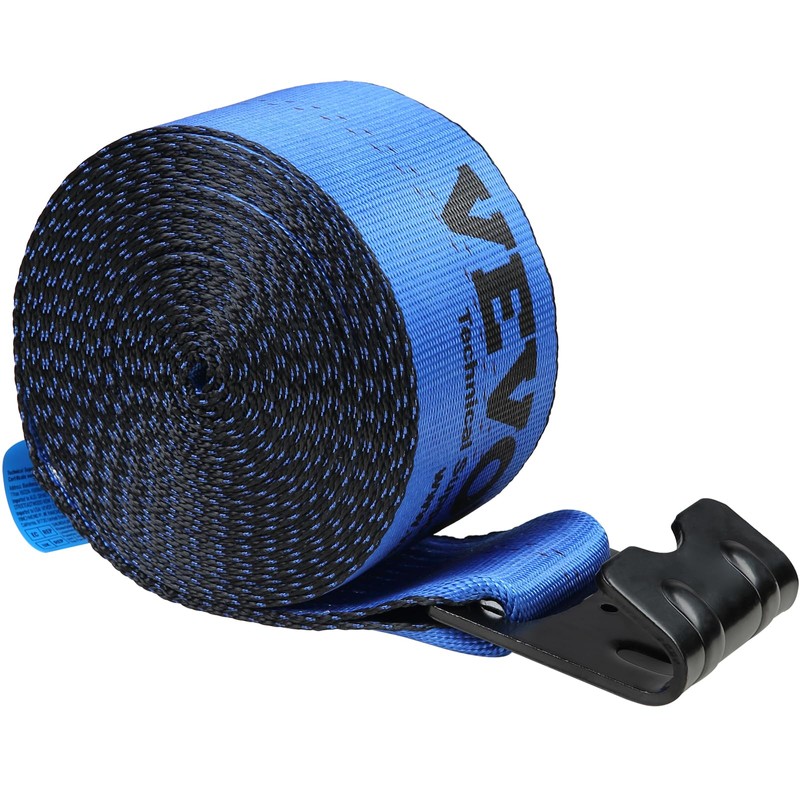VEVOR Truck Straps, 4" x30' Heavy Duty Tie Down w/Flat