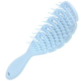 Baluue Handheld Massage Comb for Women Curved Detangler Comb Hollow Hair Types for Smoothing Styling Curly Hair Easy to Clean