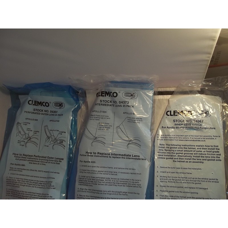 Lisongin Clemco Apollo 600 & 60 Helmet Lens Sandblasting Inner