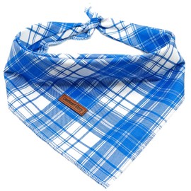 Lionheart Glory Washable Soft American Flag Dog Scarf - Square, Adjustable Dog Bandanas in Medium/Large. 1 Pack