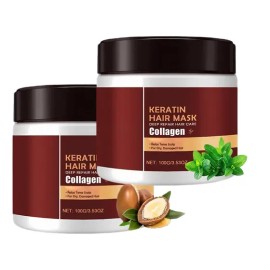 Hydrolyzed Keratin & Collagen Hair Mask For Dry Damaged