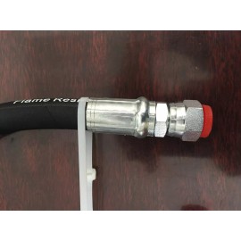 Gator 1/4" x 72" 2 wire 6,000 PSI Hydraulic Hose Assembly with 2 Female JIC Swivels