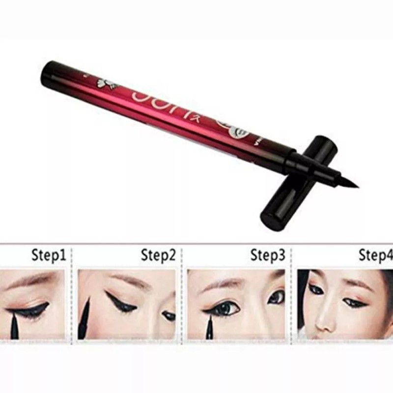 TIKA Waterproof Black Eyeliner Liquid Pen-Long-Lasti