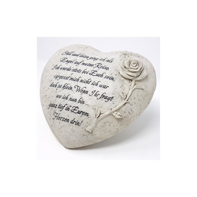 Trauer-Shop Grave ornament heart star children. Still und leise ging